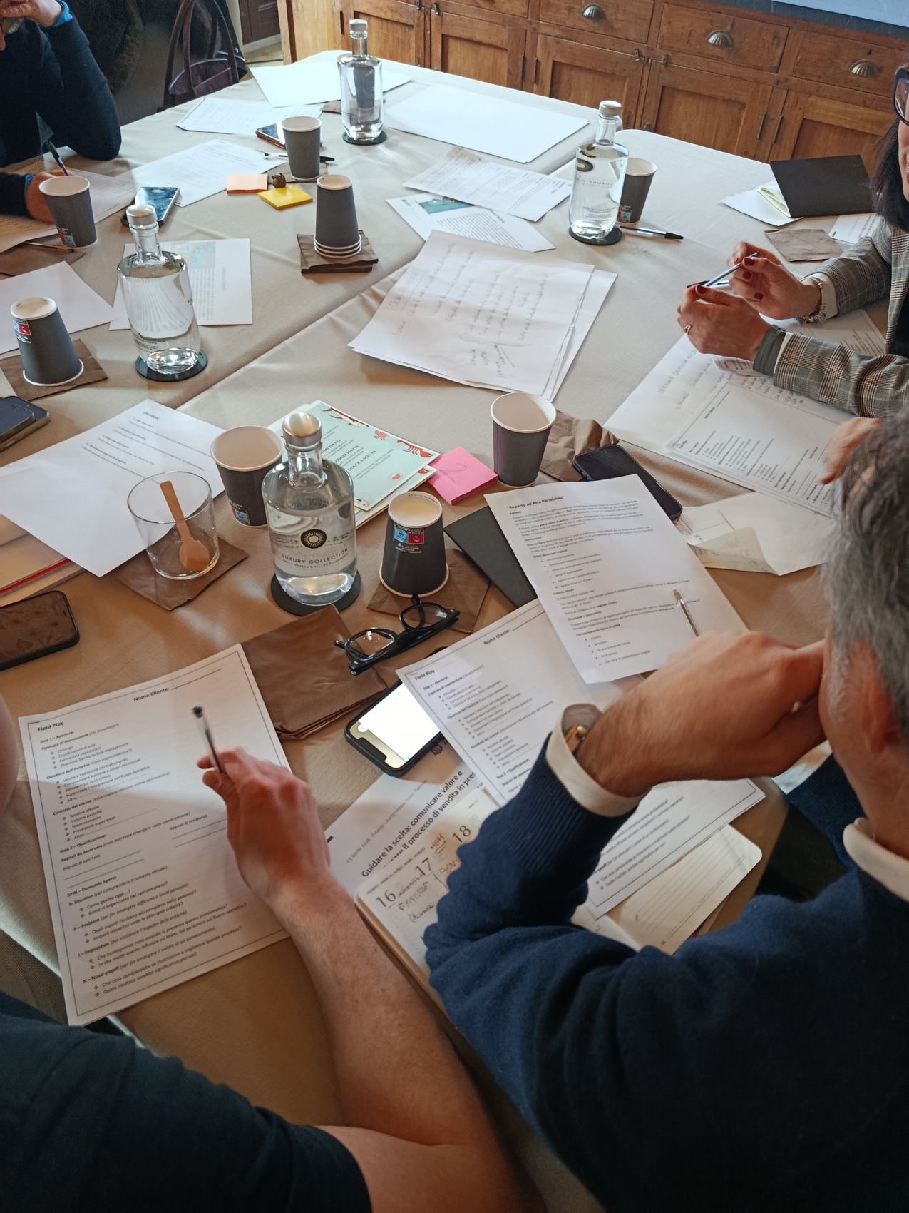 Sessione di formazione aziendale in aula